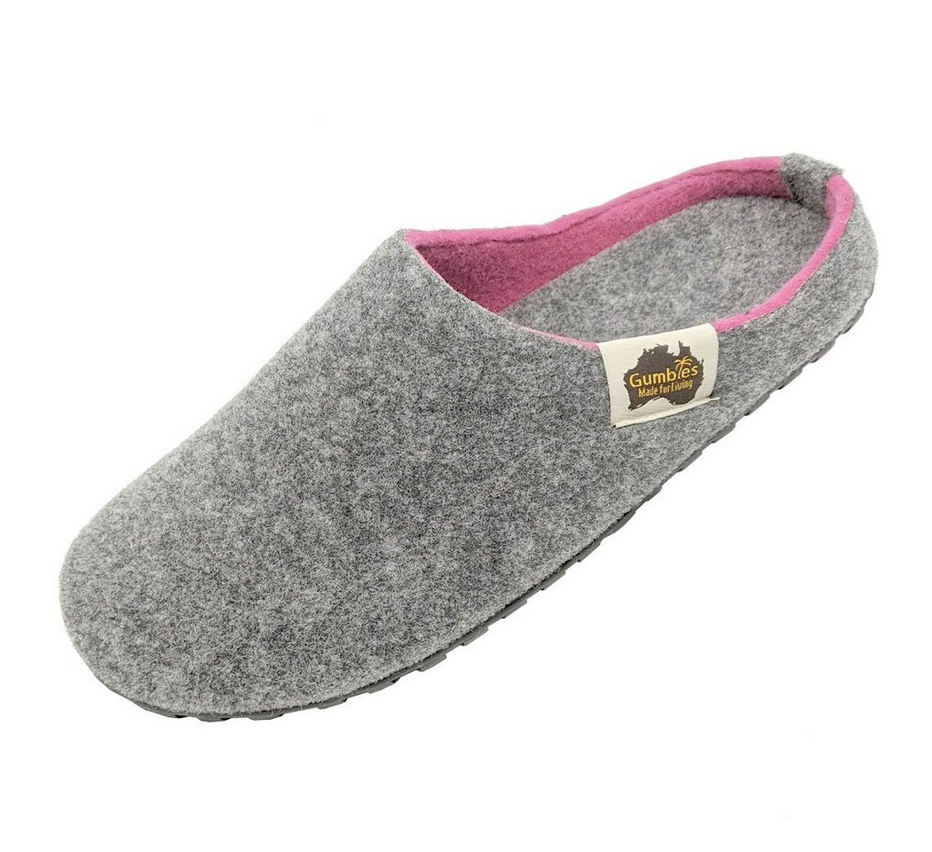 Gumbies Slipper grau/pink Damen Hausschuh