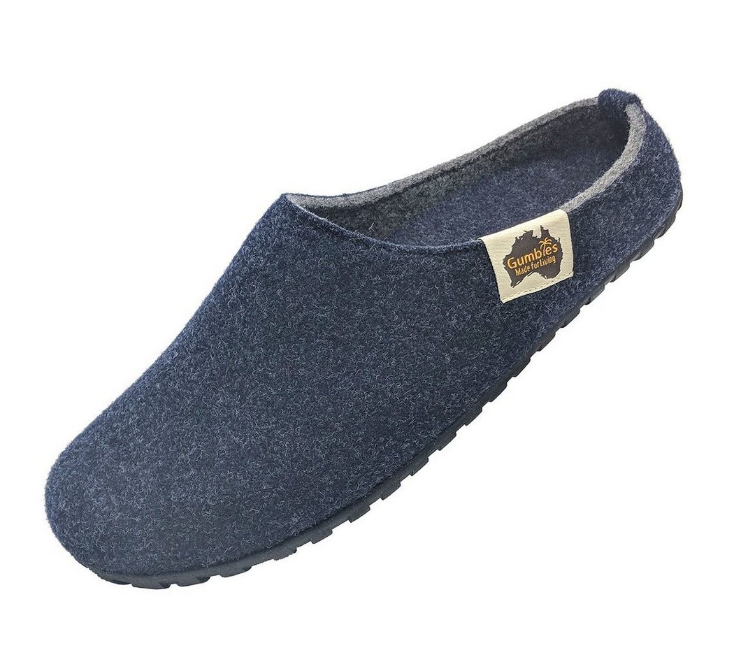 Gumbies Slipper navyblau/grau Herren Hausschuh