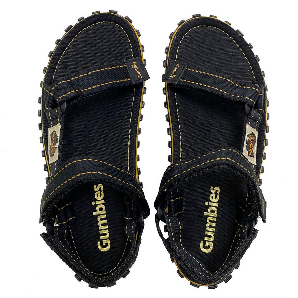 Gumbies Tracker in Black Sandalette Hergestellt aus recycelten Materialien