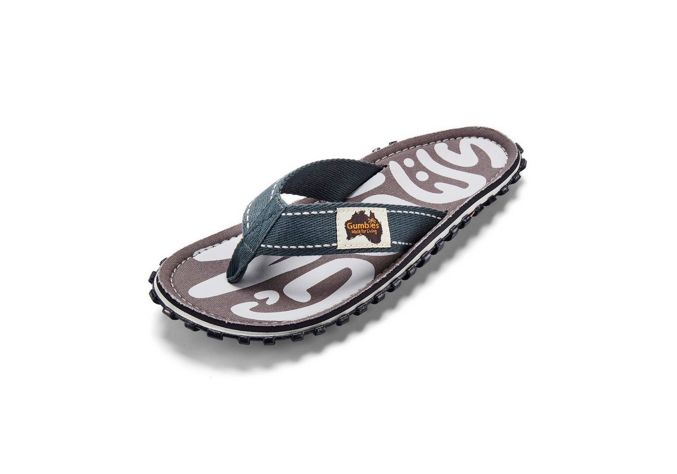 Gumbies Vegane Flip Flops - Ergonomisch geformtes Fußbett - Herren und Damen Zehentrenner Kühles & atmungsaktives Fußbett aus strapazierfähiger Canvas-Baumwolle