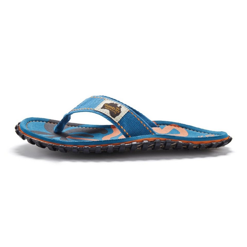 Gumbies Zehensandalen Original Flip Flops Blue Palmetto blau Badeschuh