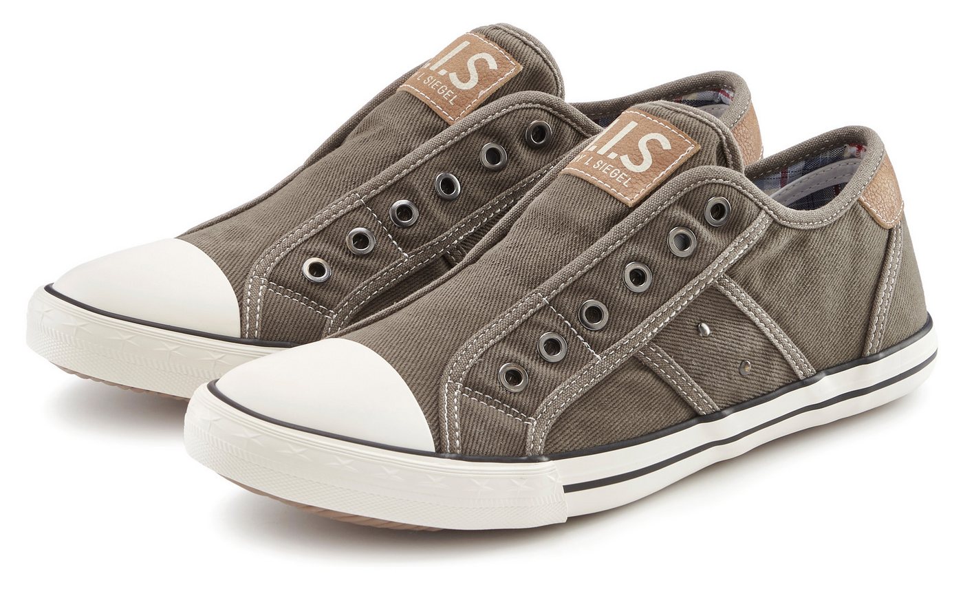 H.I.S Textilschuh, Stoffschuh, Turnschuh, Halbschuh, Freizeitschuh, Slipper Sneaker NEU Slip-On-Sneaker aus weichem Textilmaterial, Unisex