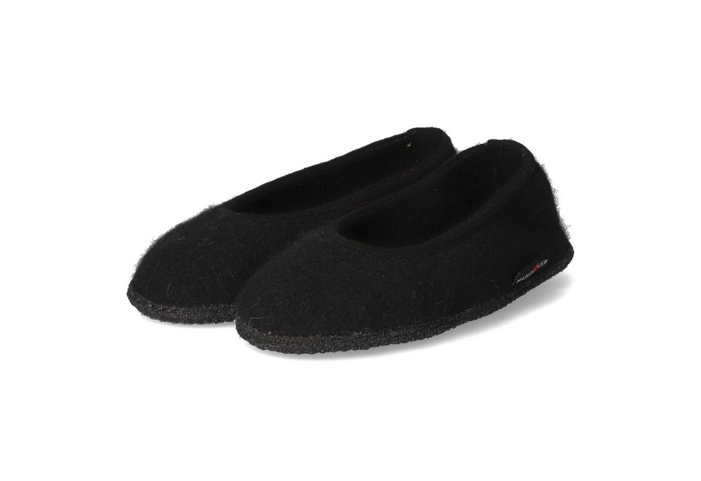 Haflinger 621306-3 Damen Textil schwarz Hausschuh