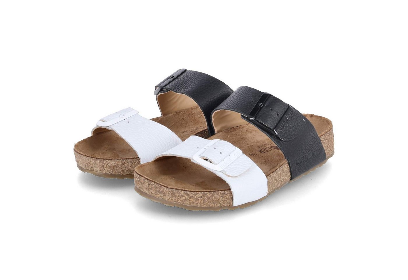 Haflinger 819016 - 920 Damen Glattleder white Pantolette