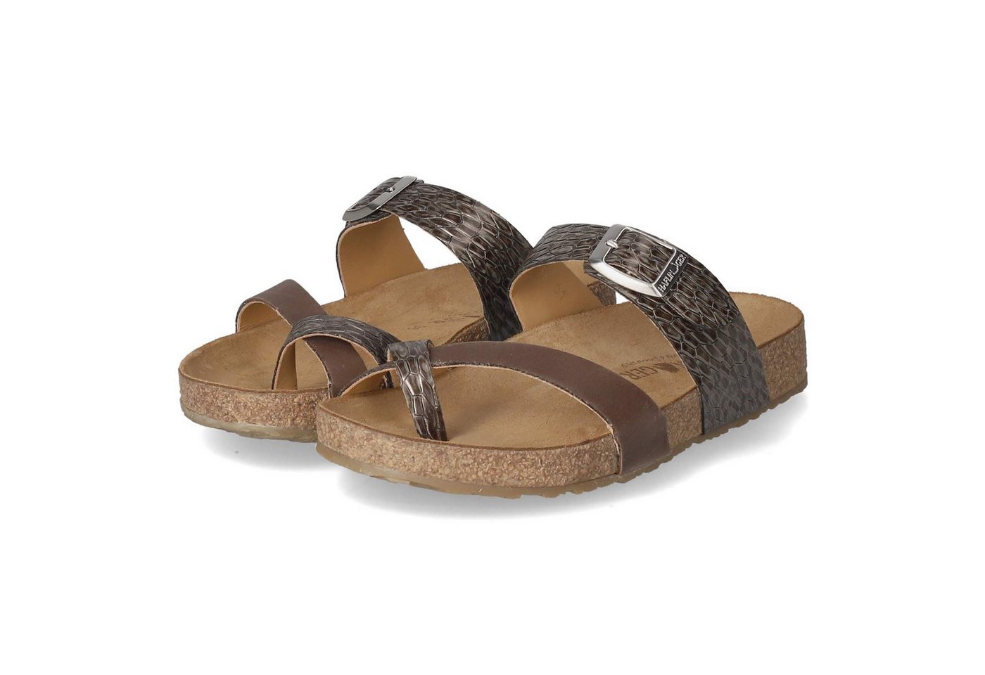 Haflinger 819079 - 1781 Damen Glattleder brown Pantolette
