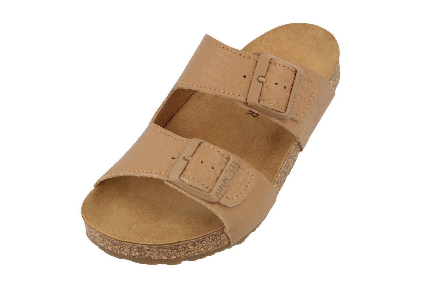 Haflinger Bio Bonnie Lederpantolette aus Kalbsleder Unisex Hausschuh