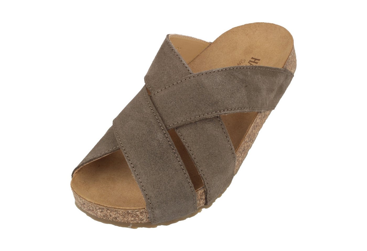 Haflinger Bio Como Sommer Sandale aus Leder Hausschuh Unisex Hausschuh (braun)