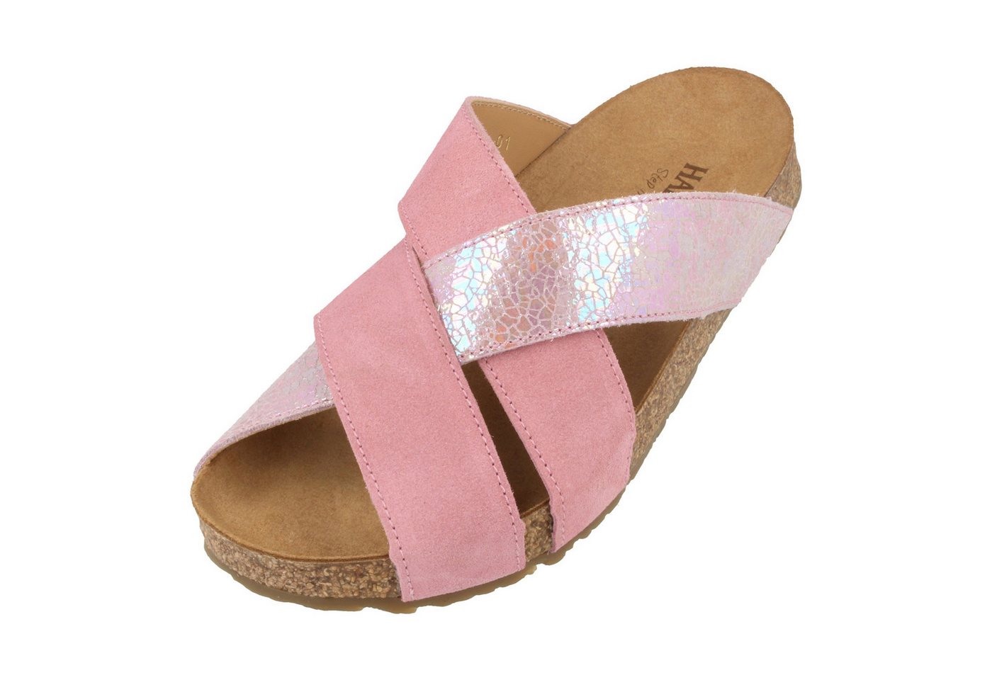 Haflinger Bio Como Sommer Sandale aus Leder Hausschuh Unisex Hausschuh