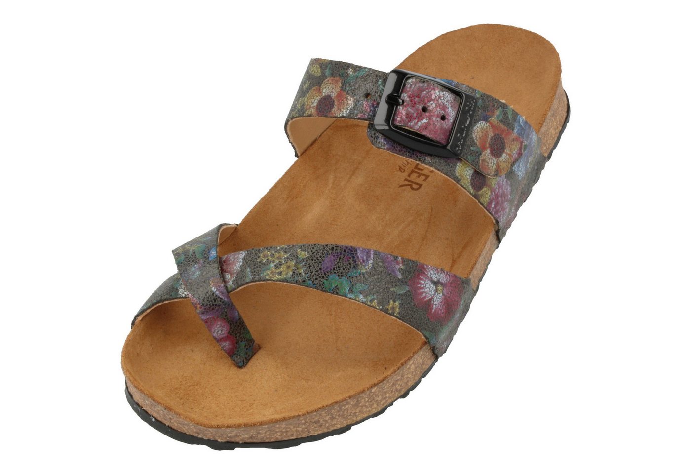 Haflinger Bio Juno Sommer Sandale Hausschuh Unisex Hausschuh (bunt)