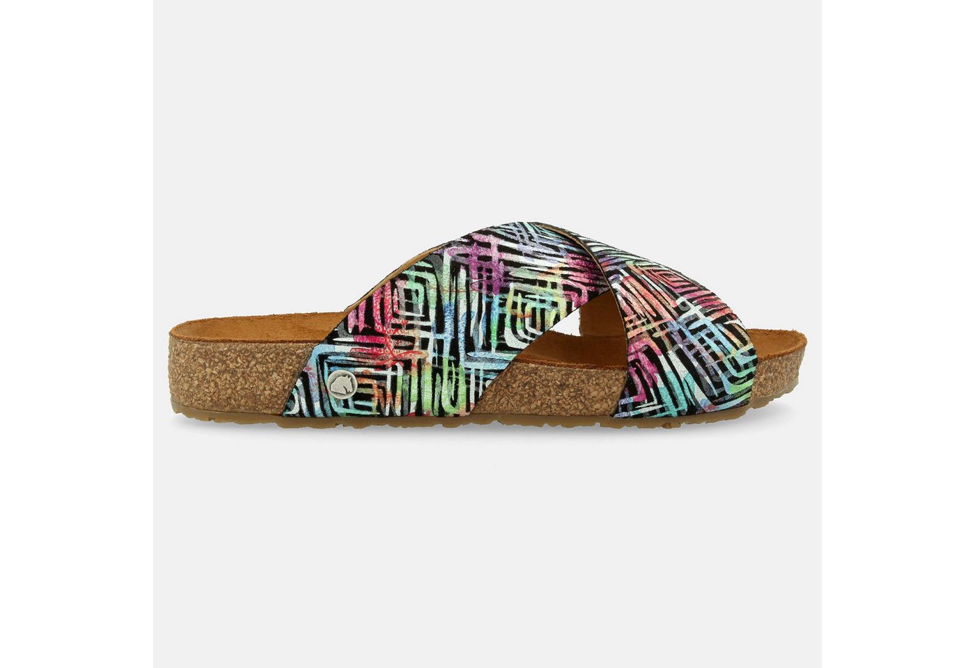 Haflinger Bio Mio Blobs Sommer Sandale aus Leder Hausschuh Unisex Hausschuh