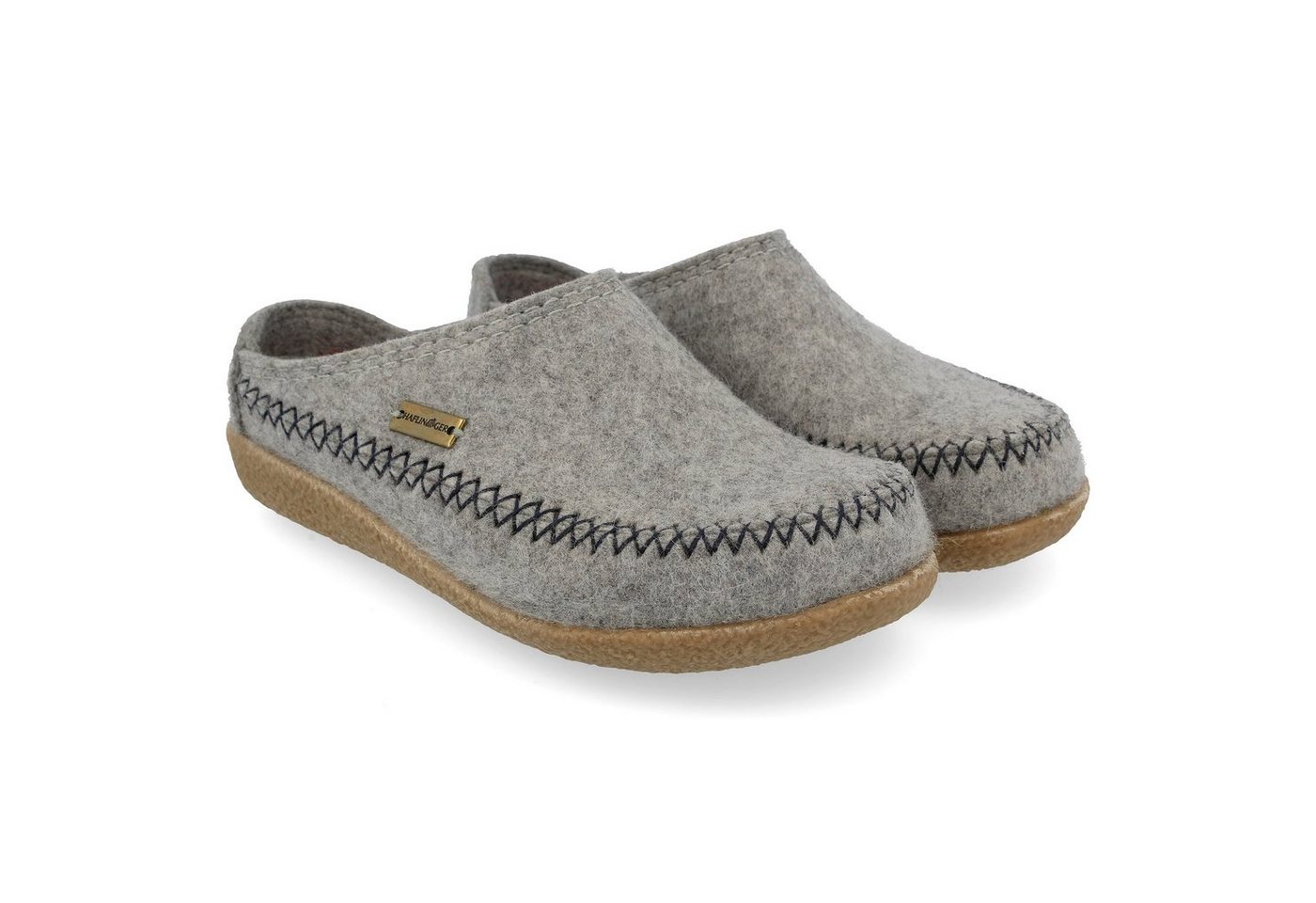 Haflinger Blizzard Credo Filzpantoffel mit Gummisohle Hausschuh Hausschuh
