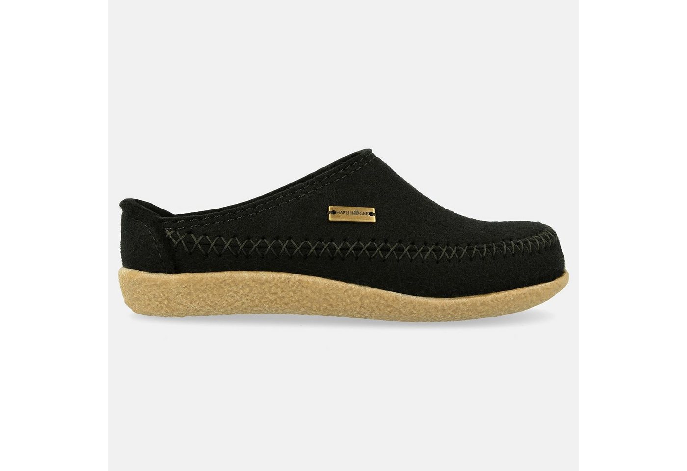 Haflinger Blizzard Credo Filzpantoffel mit Gummisohle Hausschuh Hausschuh