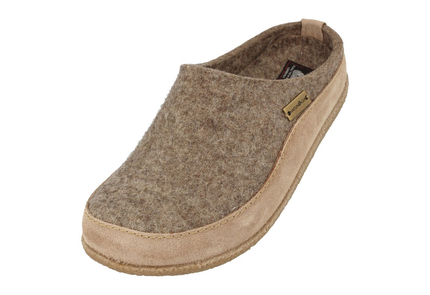 Haflinger Blizzard Skane Filzpantoffel Hausschuh Gummisohle Hausschuh