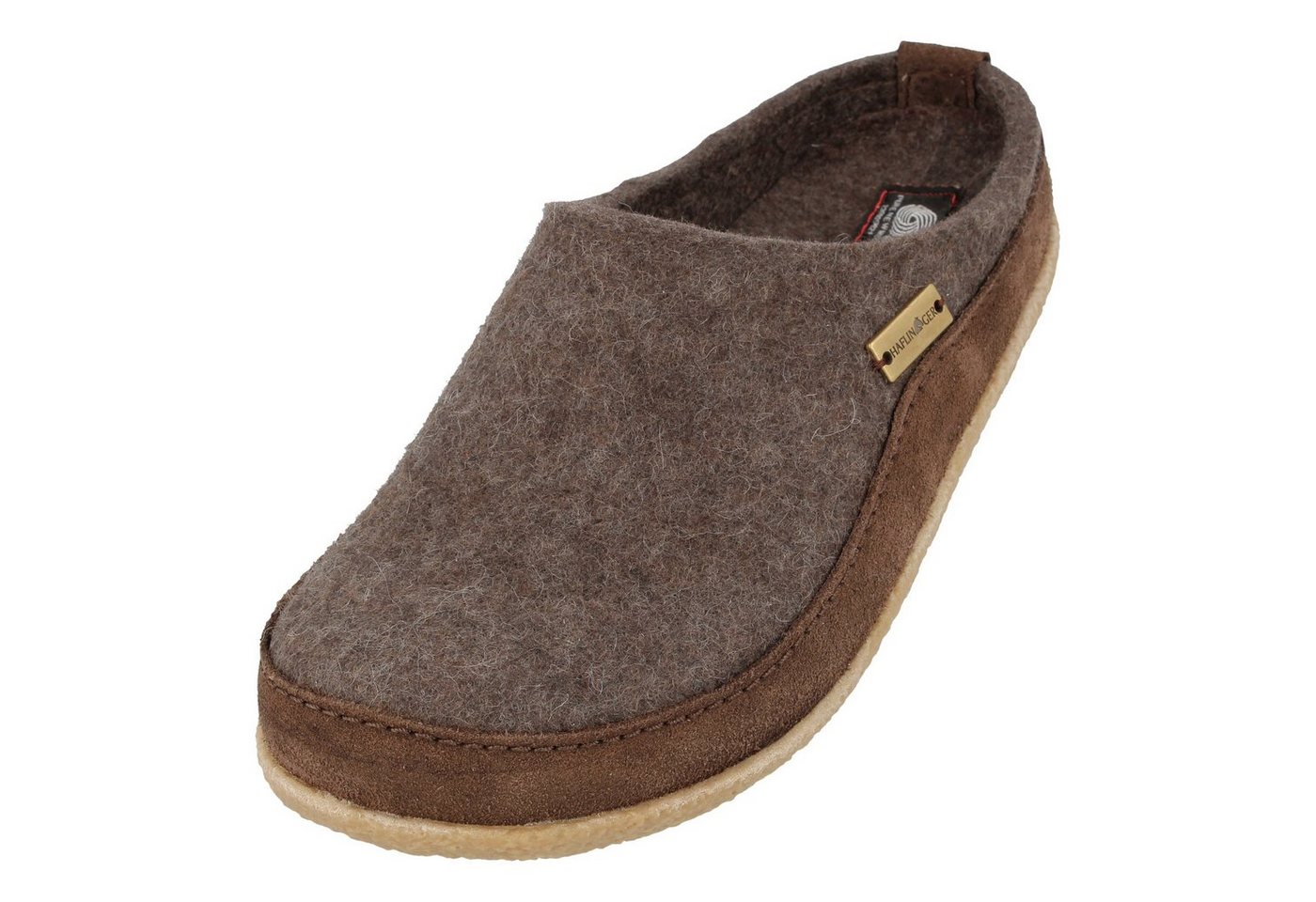 Haflinger Blizzard Skane Filzpantoffel Hausschuh Gummisohle Hausschuh