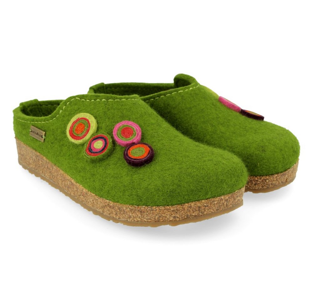 Haflinger Damen Hausschuh Grizzly Kanon Clog