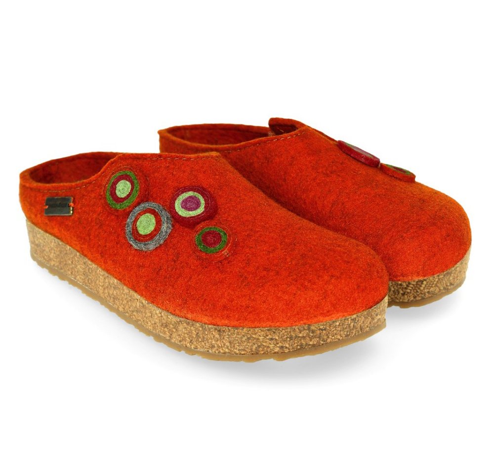 Haflinger Damen Hausschuh Grizzly Kanon Clog