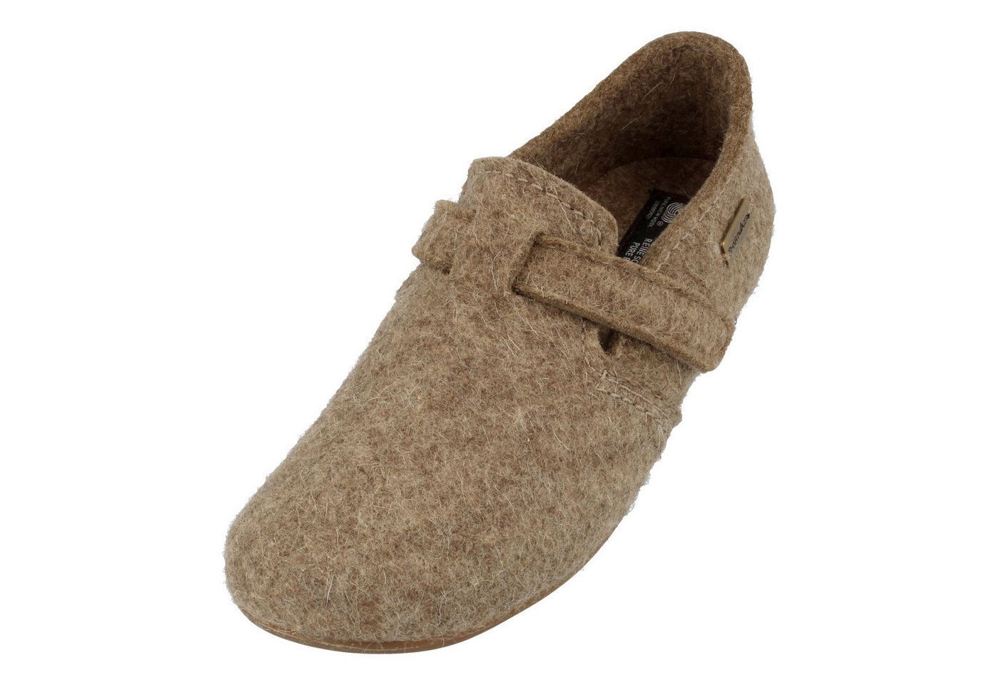 Haflinger Everest Focus Filzpantoffel mit verstellbarem Riemen Hausschuh unisex Hausschuh