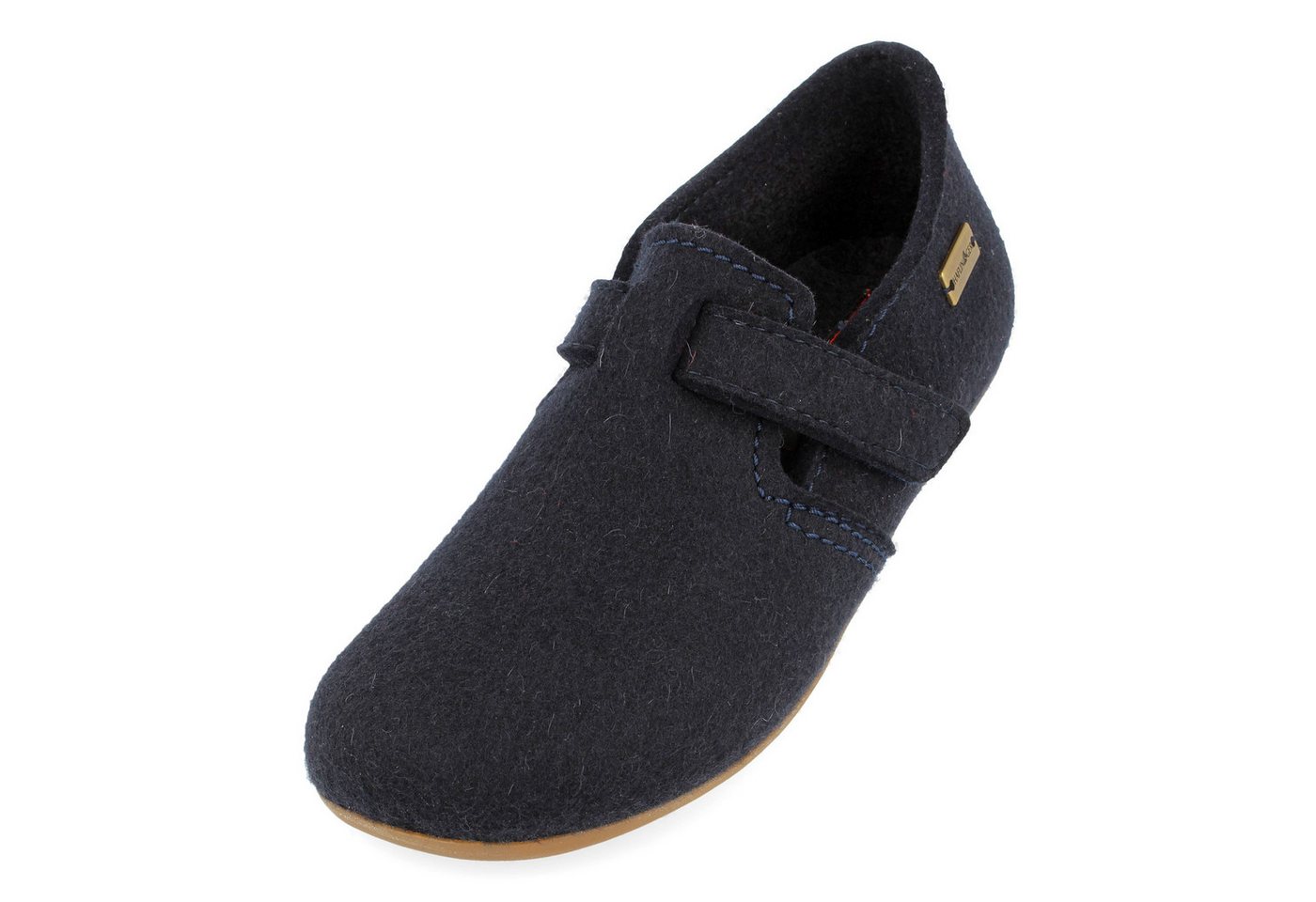 Haflinger Everest Focus Filzpantoffel mit verstellbarem Riemen Hausschuh unisex Hausschuh