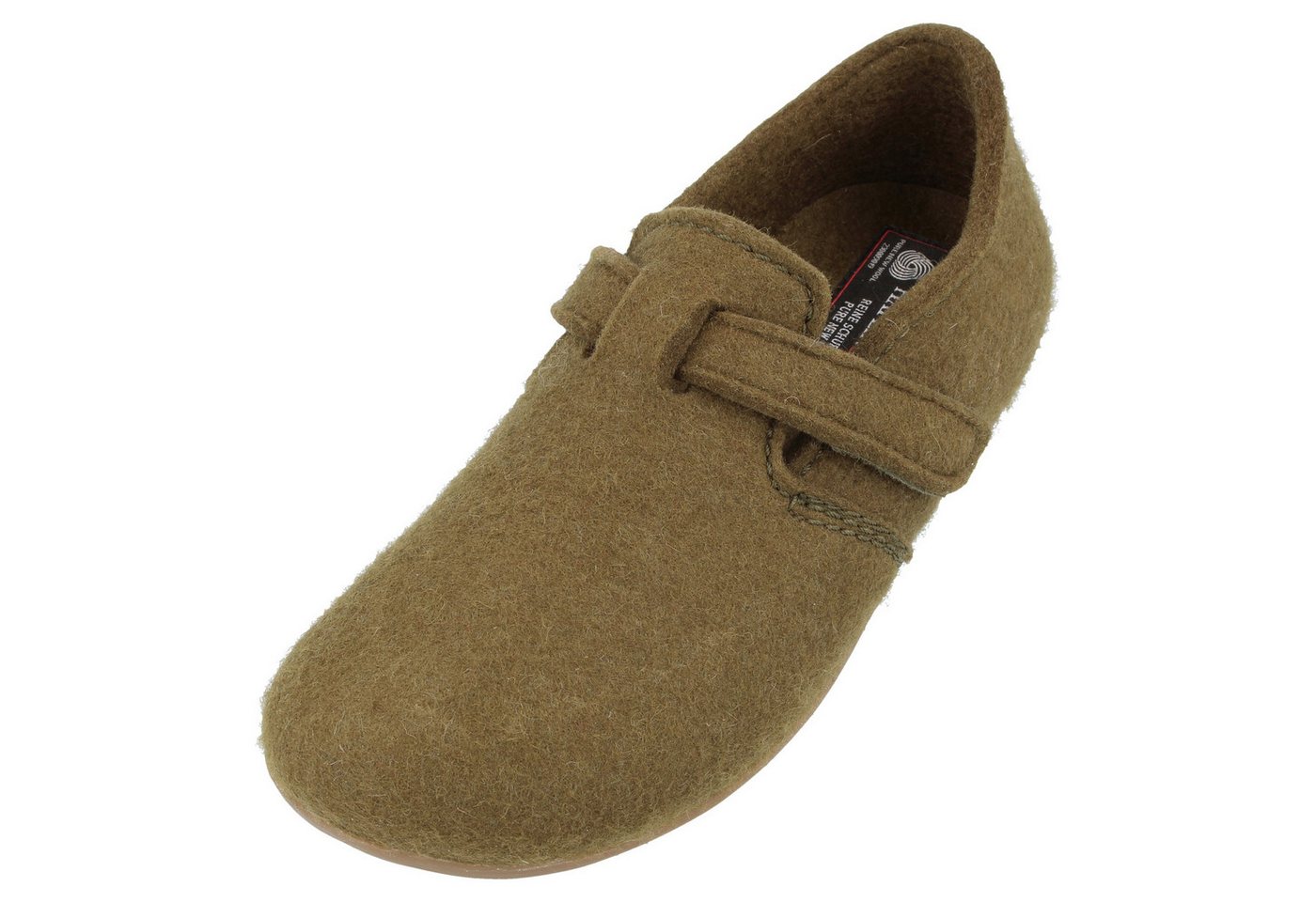 Haflinger Everest Focus Filzpantoffel mit verstellbarem Riemen Hausschuh unisex Hausschuh