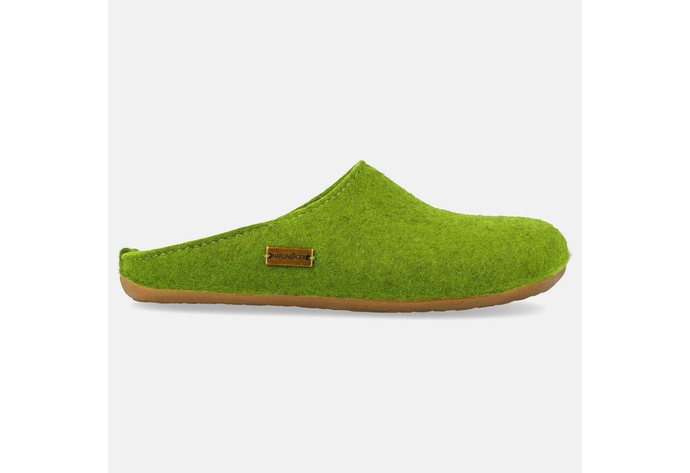 Haflinger Everest Fundus Pantoffel aus Wollfilz mit Gummisohle Hausschuh