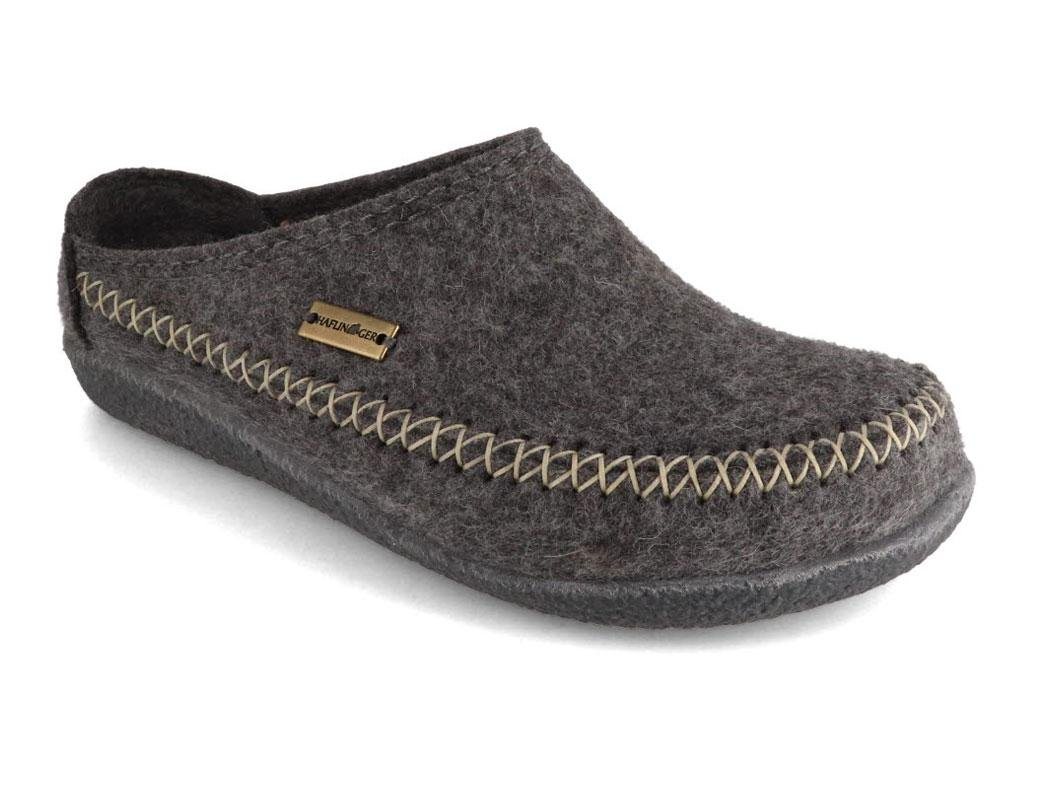 Haflinger Filz-Pantoffel Blizzard Credo Hausschuh mit weitem Einstieg