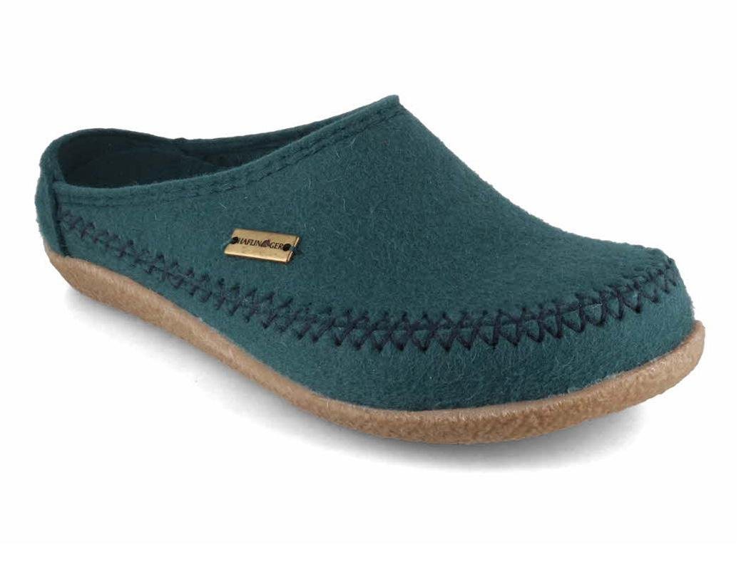 Haflinger Filz-Pantoffel Blizzard Credo Hausschuh mit weitem Einstieg