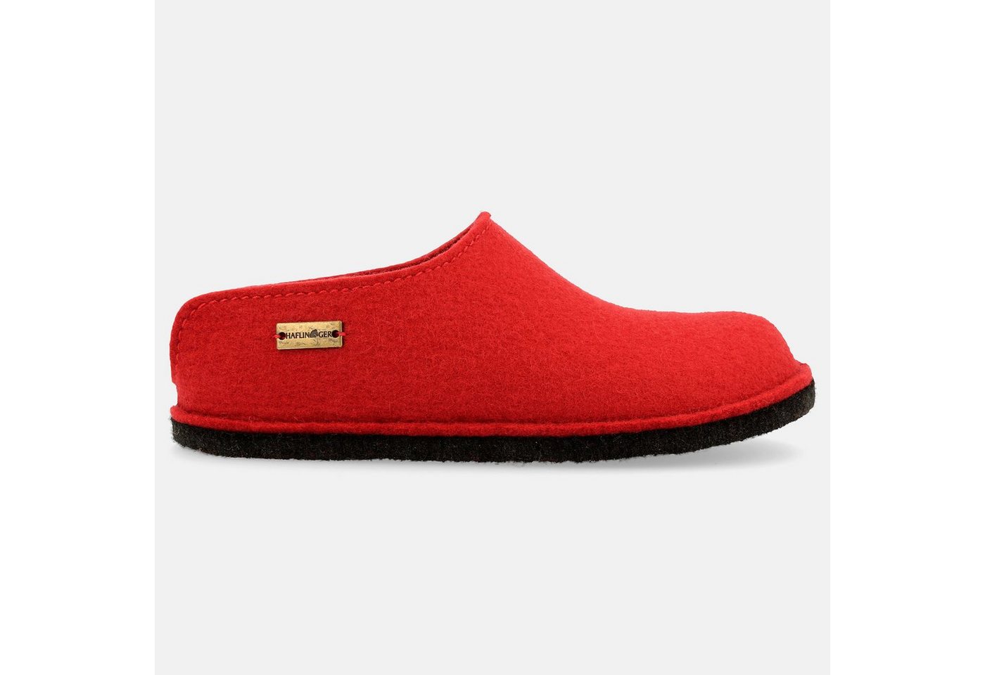 Haflinger Flair Smily Filzpantoffeln aus Wollfilz Hausschuh Unisex Hausschuh