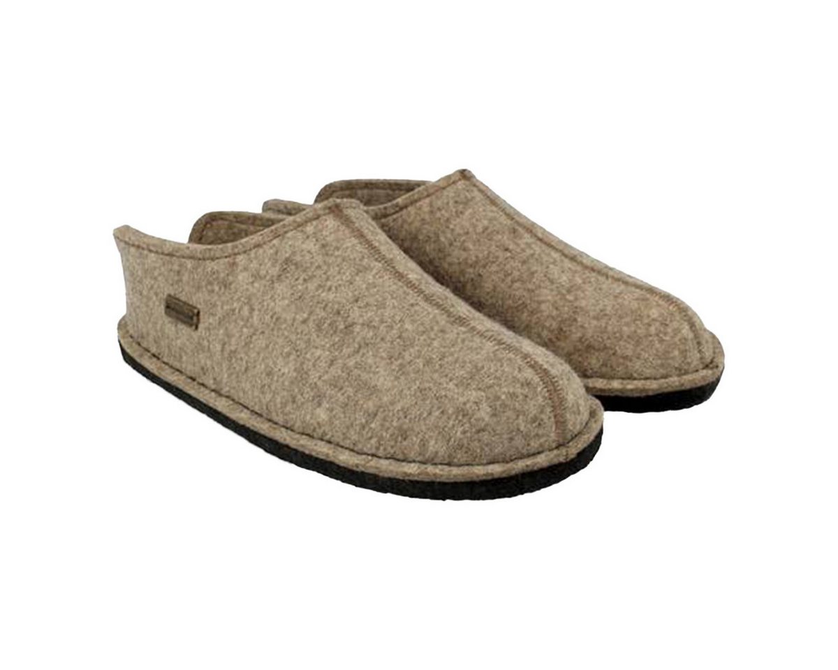 Haflinger Flair Smily Pantoffel (1-tlg) Pantoffeln - 100% reiner Wollfilz, Eingearbeitetes Fußbett