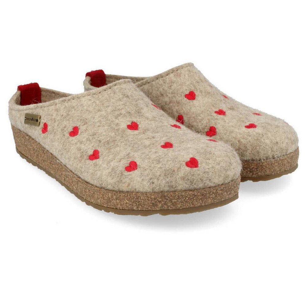 Haflinger Grizzly Cuoricini Pantoffel