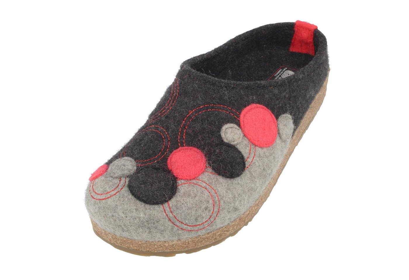 Haflinger Grizzly Fizz Filzclog aus reinem Wollfilz Unisex Hausschuh