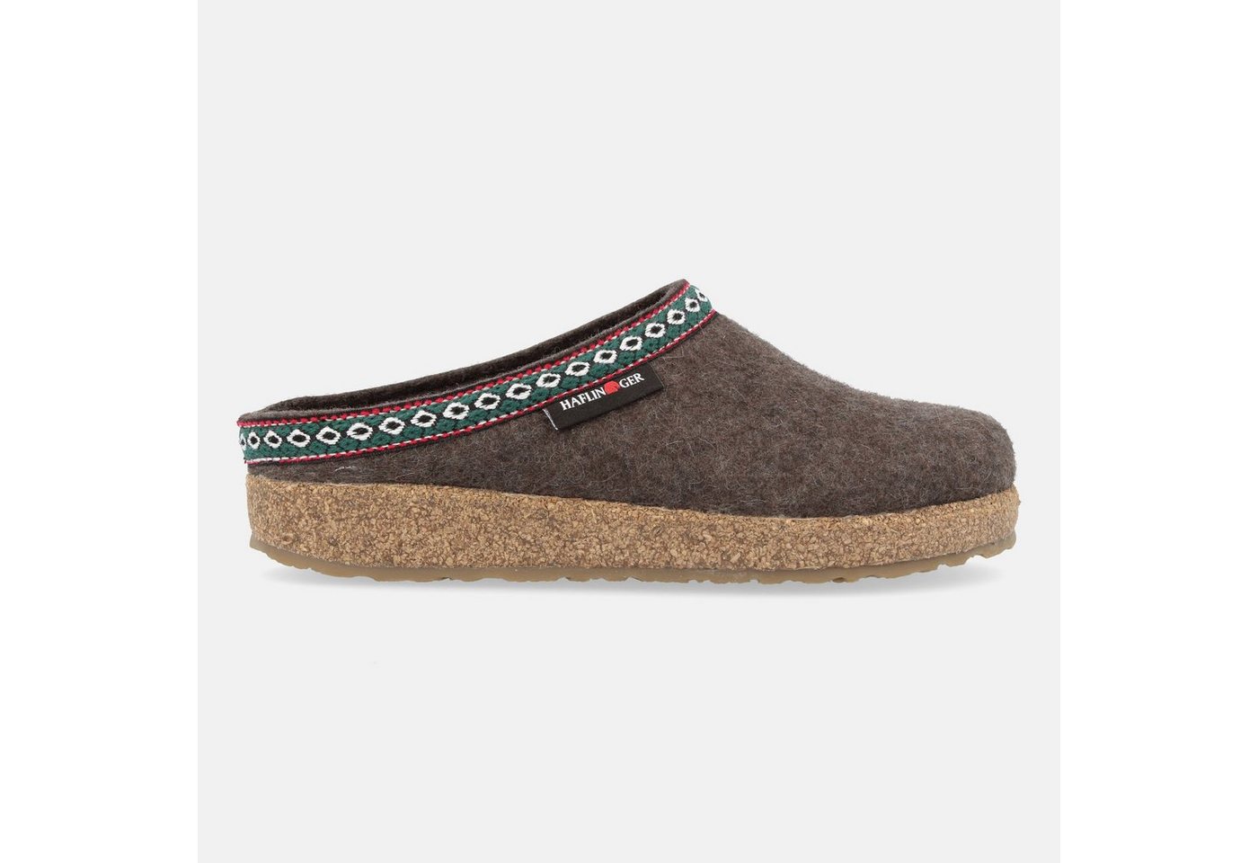 Haflinger Grizzly Franzl Filzclog aus reinem Wollfilz Hausschuh