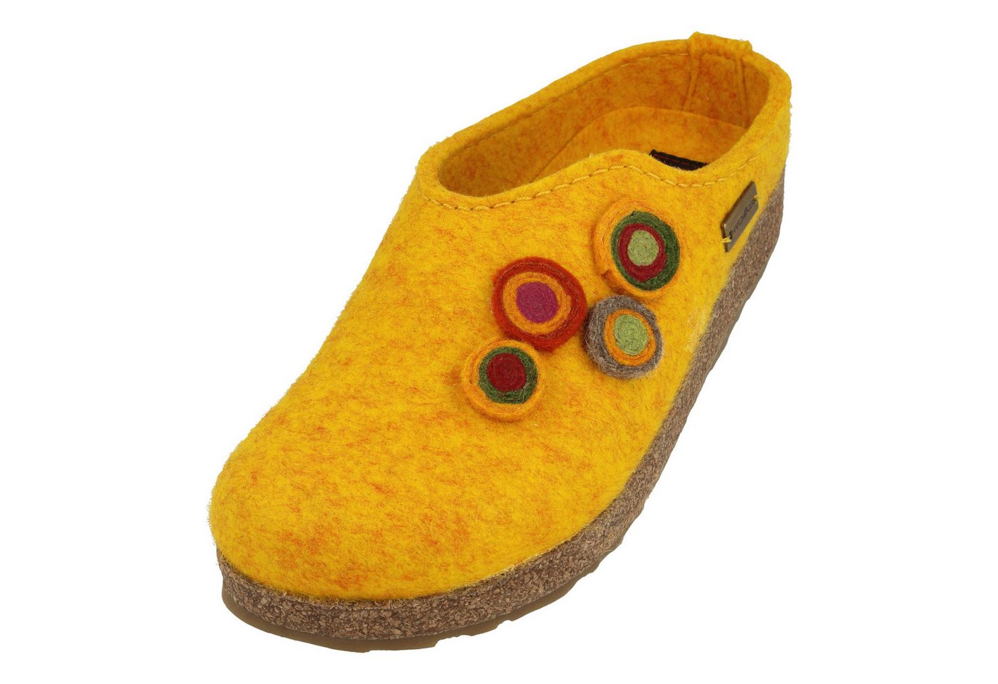 Haflinger Grizzly Kanon Filzclog aus reinem Wollfilz Unisex Hausschuh