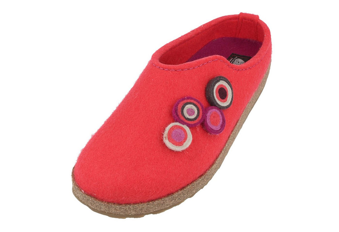 Haflinger Grizzly Kanon Filzclog aus reinem Wollfilz Unisex Hausschuh