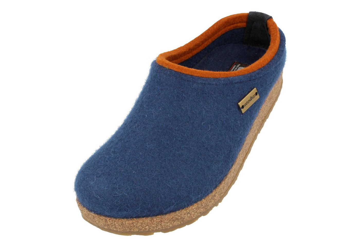 Haflinger Grizzly Kris Filzclog aus reinem Wollfilz Hausschuh