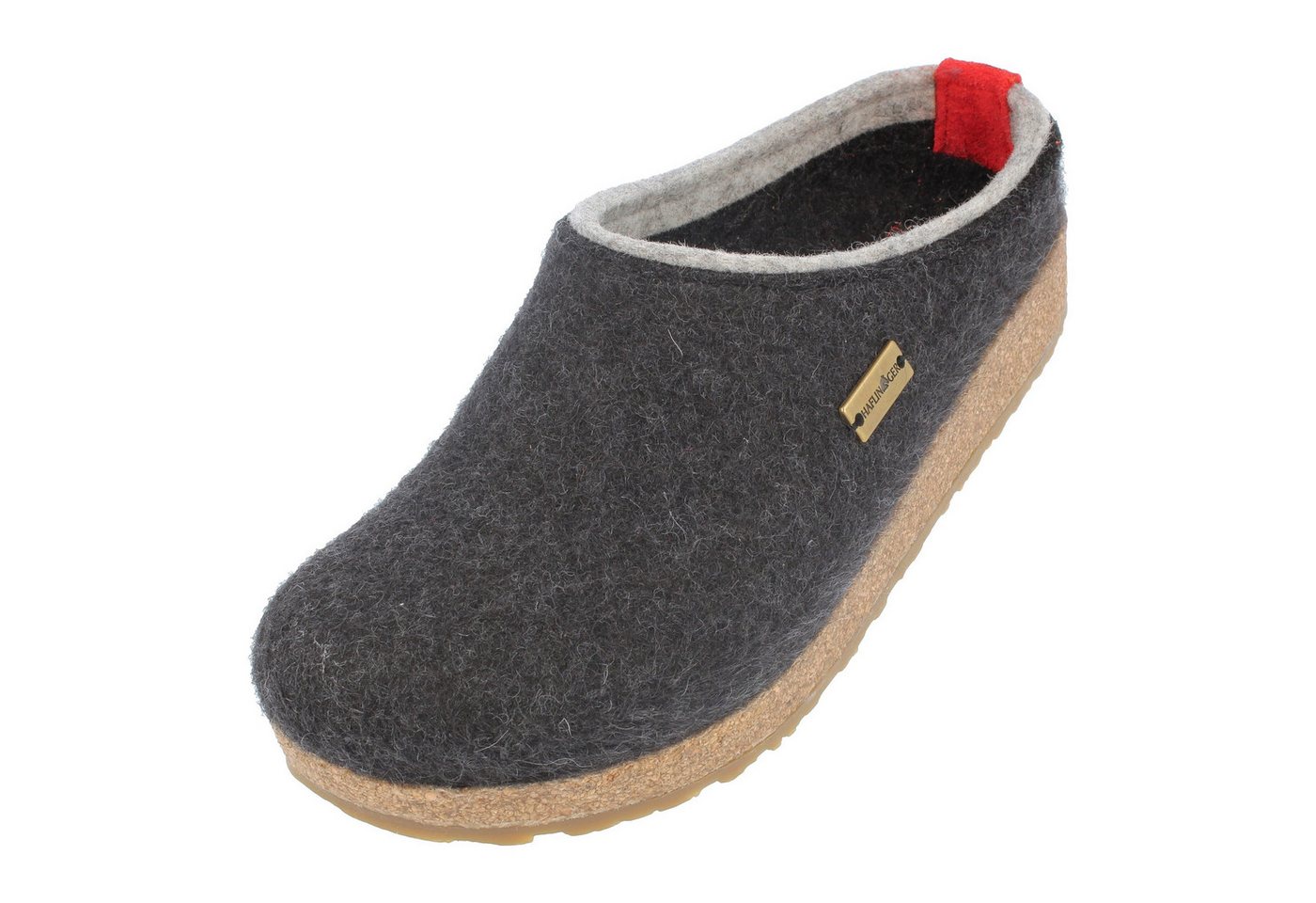 Haflinger Grizzly Kris Filzclog aus reinem Wollfilz Hausschuh