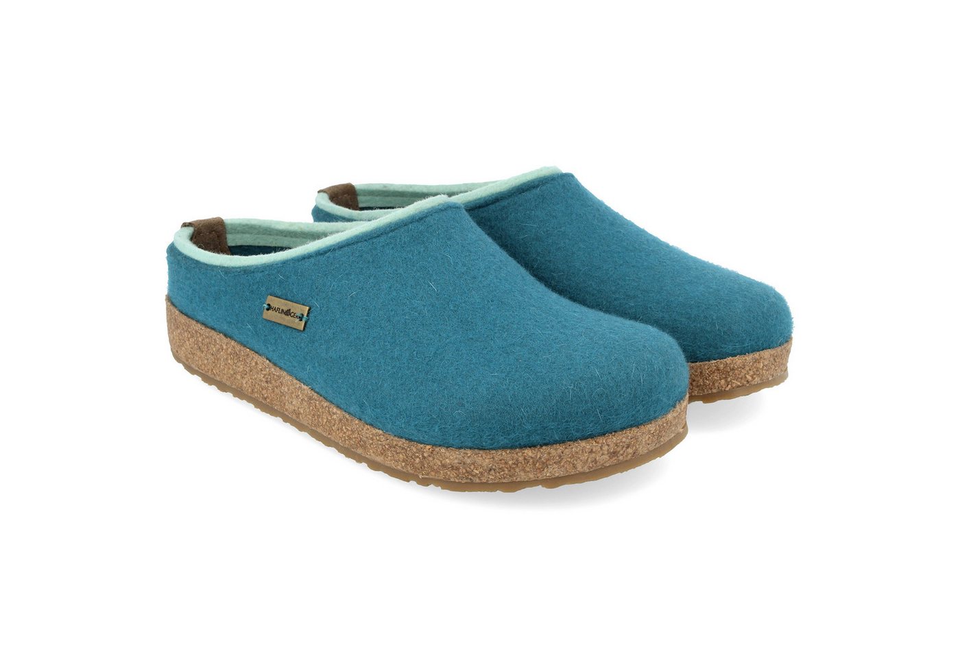 Haflinger Grizzly Kris Filzclog aus reinem Wollfilz Hausschuh