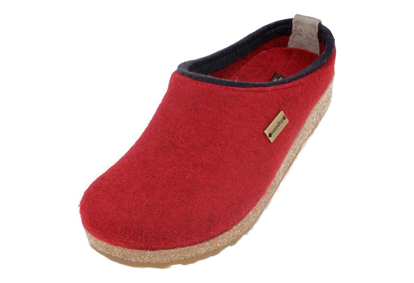 Haflinger Grizzly Kris Filzclog aus reinem Wollfilz Hausschuh