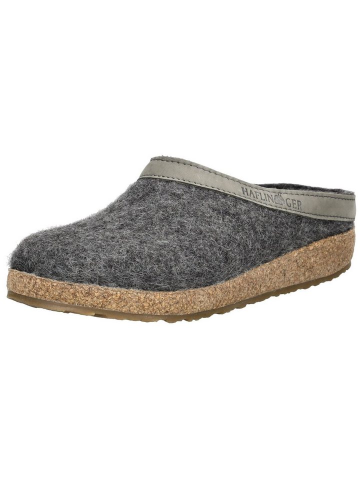 Haflinger Hausschuhe Filz Hausschuh (grau)