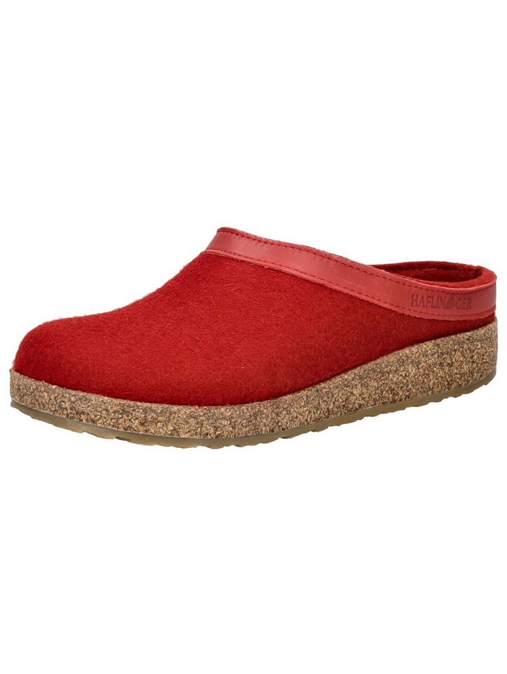 Haflinger Hausschuhe Filz Hausschuh (rot)