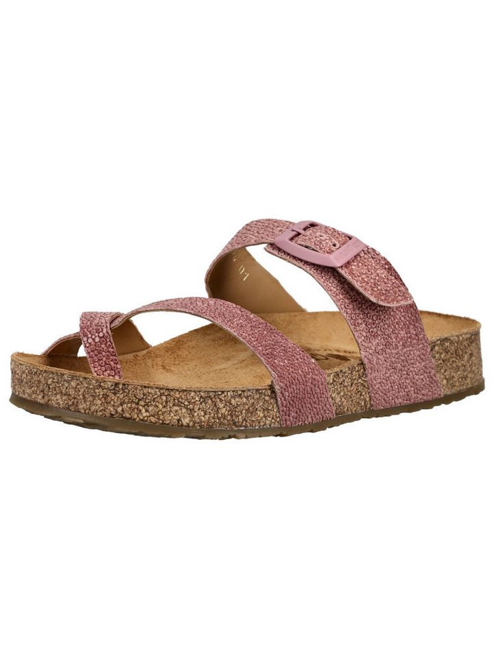 Haflinger Hausschuhe Leder Zehentrenner (rosa)