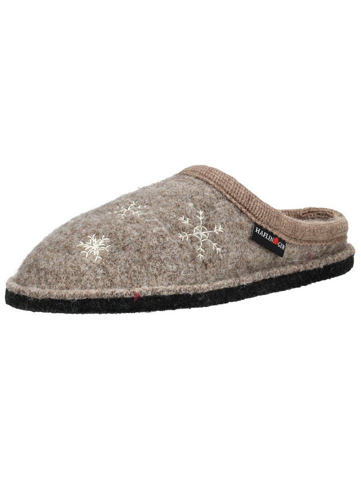 Haflinger Hausschuhe Wolle Hausschuh (beige)