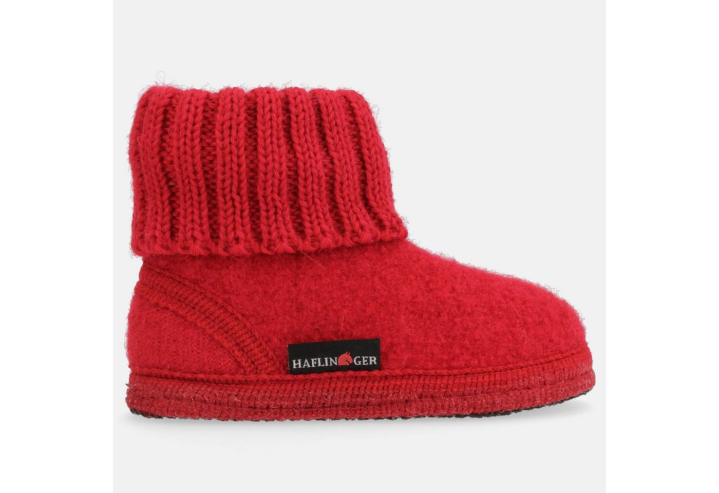 Haflinger Hüttenschuh Karl aus reiner Schurwolle Hausschuh