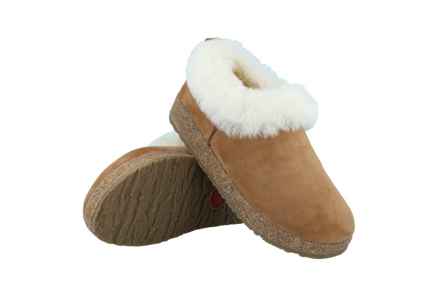 Haflinger Iceland Lammfell Leder Hausschuh Unisex Hausschuh