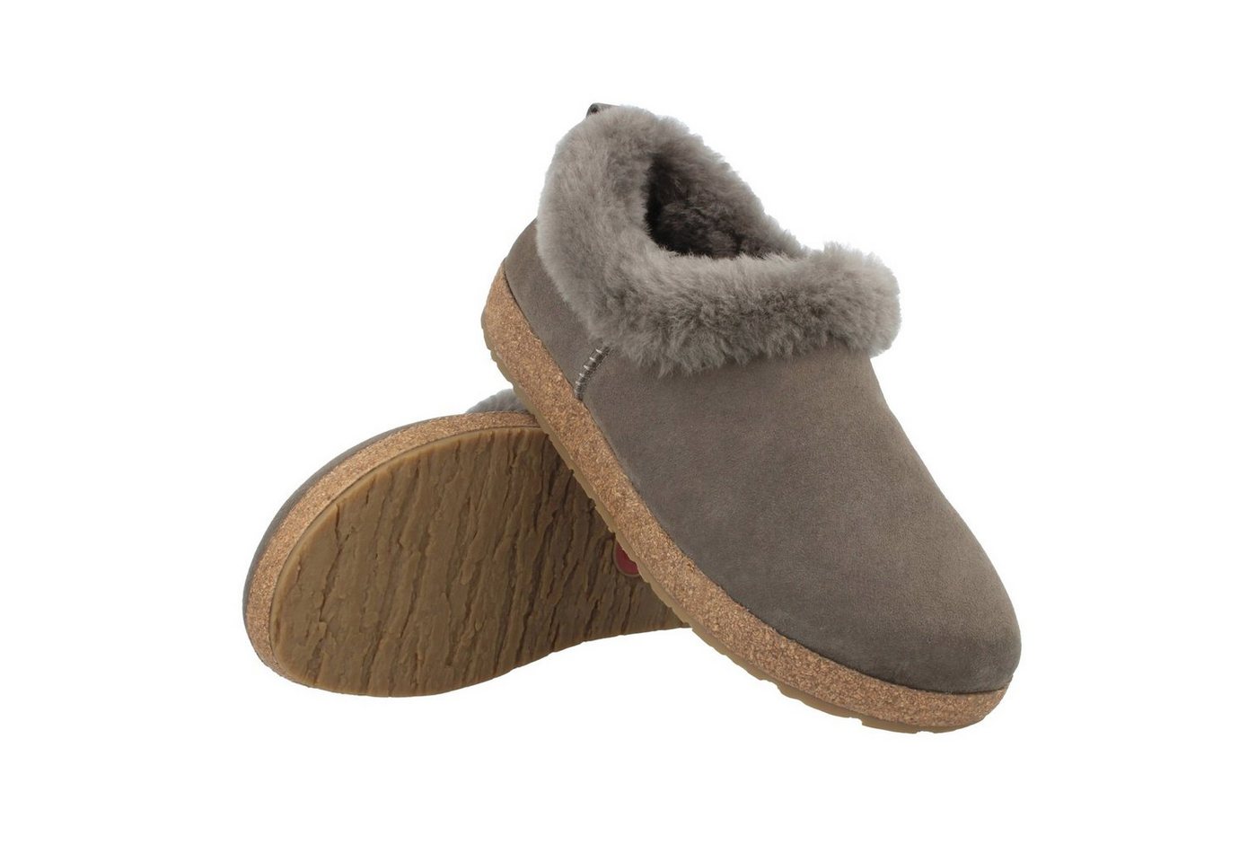 Haflinger Iceland Lammfell Leder Hausschuh Unisex Hausschuh