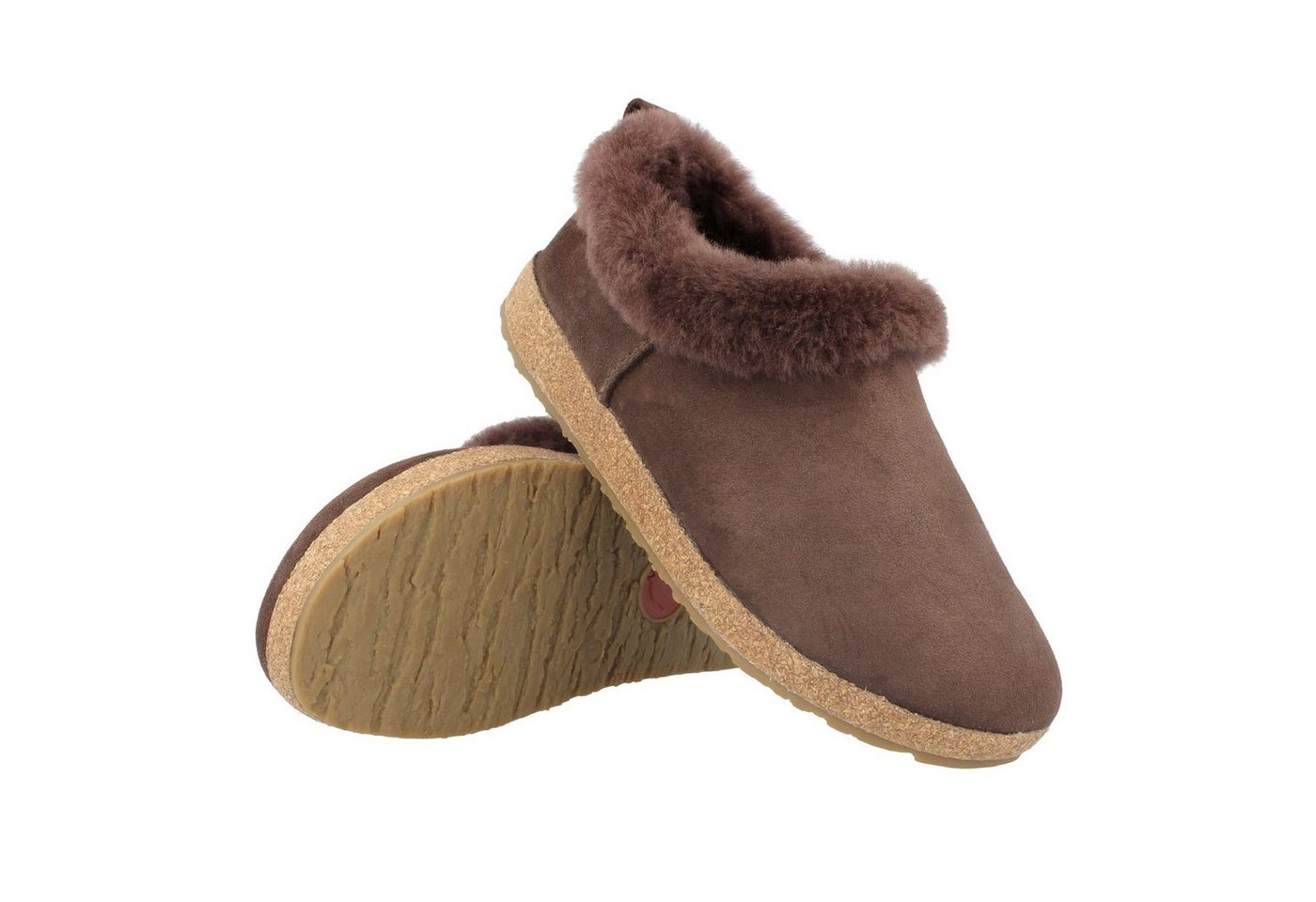 Haflinger Iceland Lammfell Leder Hausschuh Unisex Hausschuh