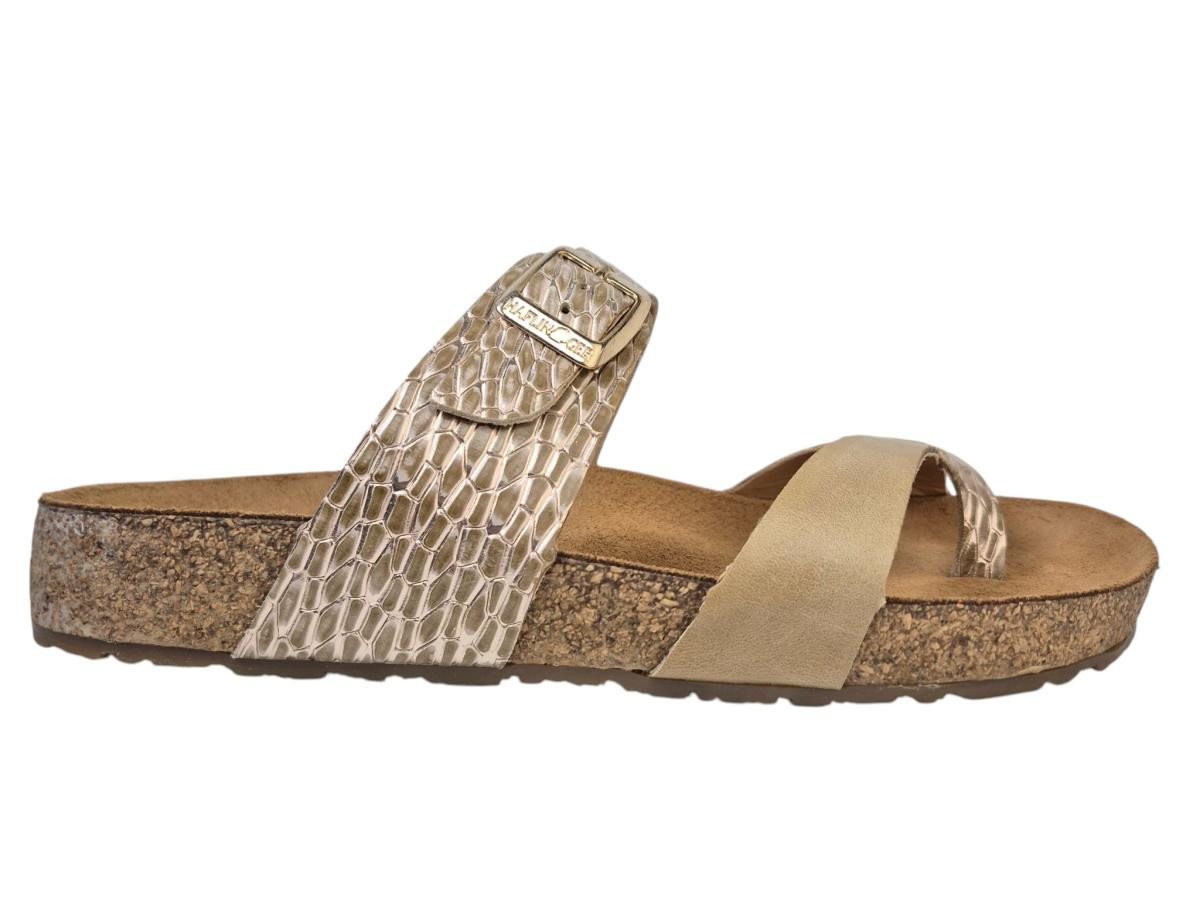 Haflinger Juno gold Pantolette