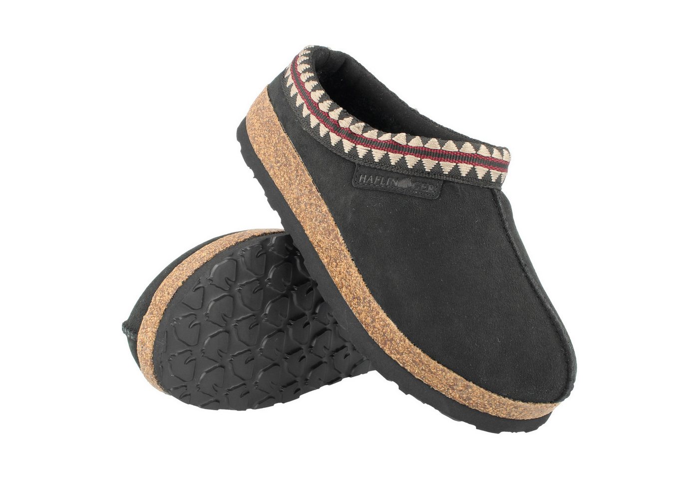 Haflinger Lakota Lammfell Leder Hausschuh Unisex Hausschuh