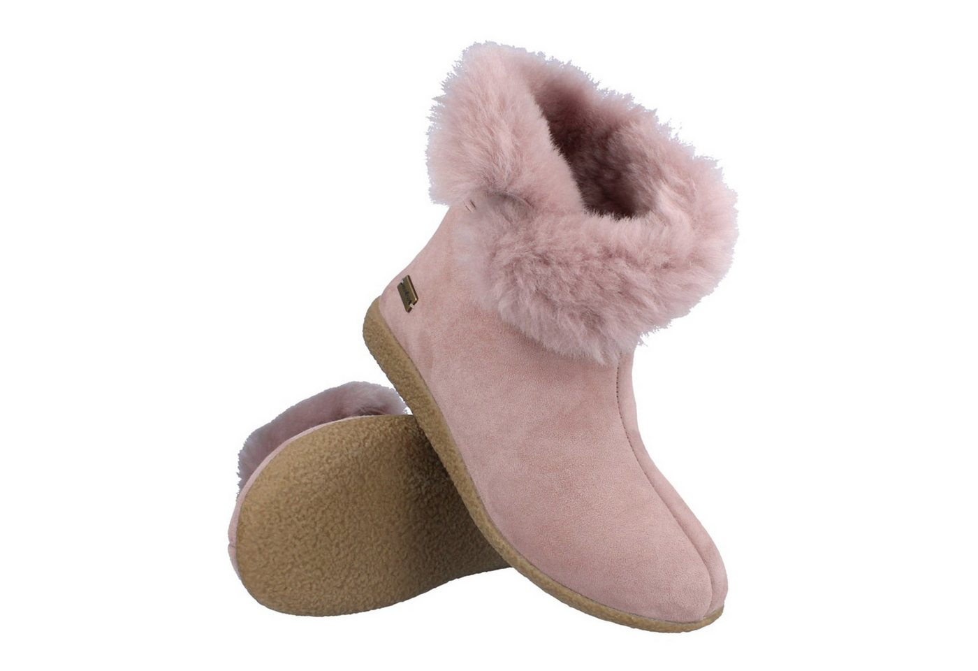 Haflinger Lemmi Lammfell Hausschuhe Stiefel Unisex Hausschuh