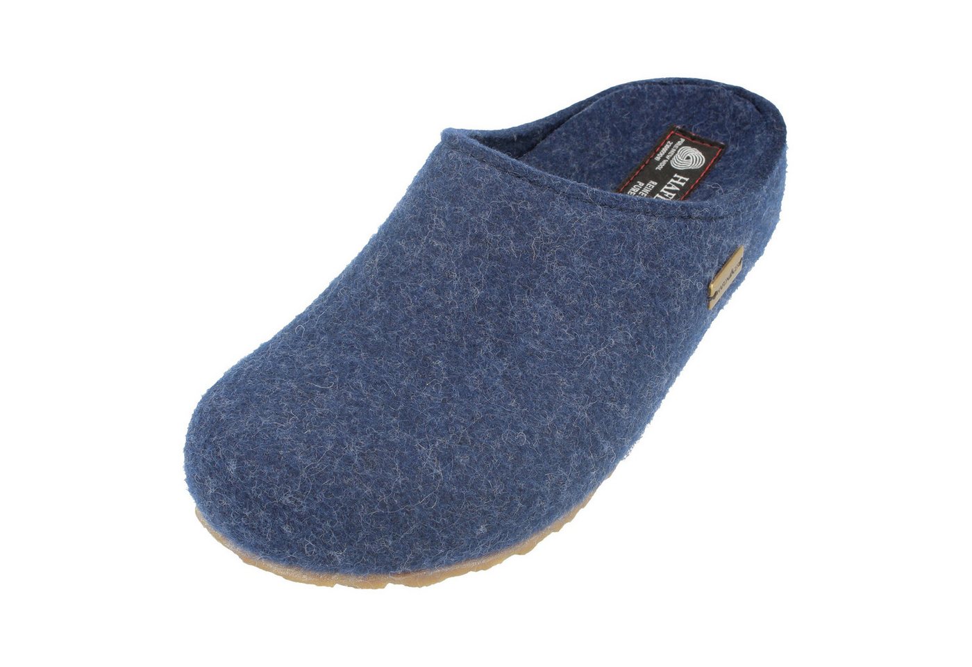 Haflinger Michl Filzclog aus reinem Wollfilz mit Wechselfussbett Hausschuh