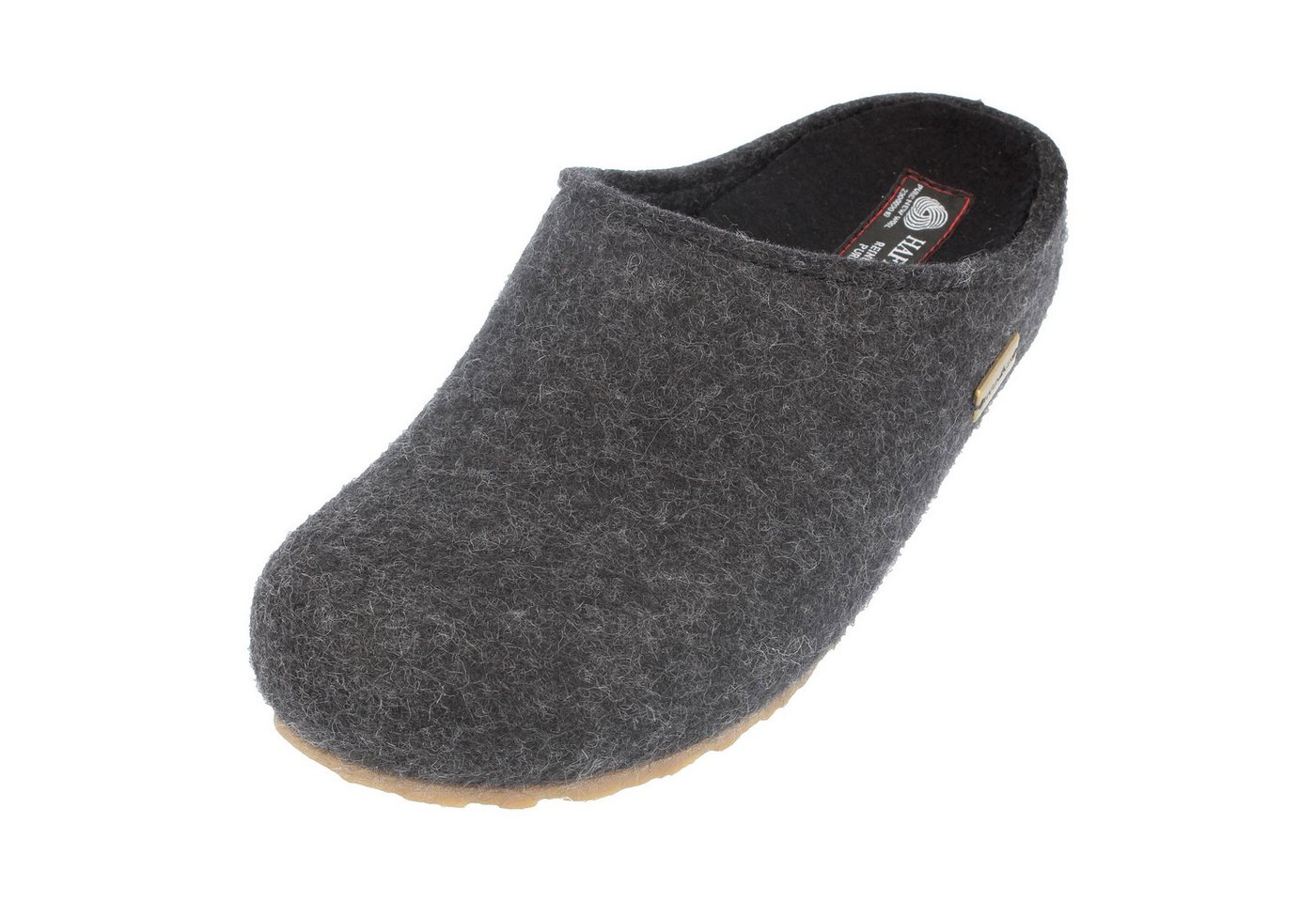 Haflinger Michl Filzclog aus reinem Wollfilz mit Wechselfussbett Hausschuh